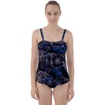 Rocky Lake Reflection  Twist Front Tankini Set