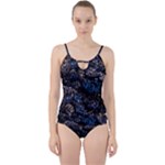 Rocky Lake Reflection  Cut Out Top Tankini Set