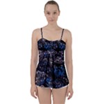 Rocky Lake Reflection  Babydoll Tankini Top