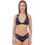 Rocky Lake Reflection  Double Strap Halter Bikini Set