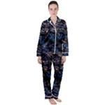 Rocky Lake Reflection  Women s Long Sleeve Satin Pajamas Set	