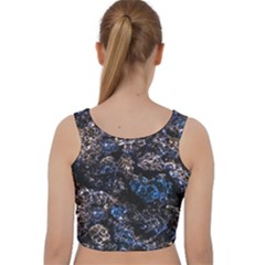 Velvet Racer Back Crop Top 