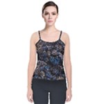 Rocky Lake Reflection  Velvet Spaghetti Strap Top