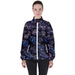 Rocky Lake Reflection  Women s High Neck Windbreaker