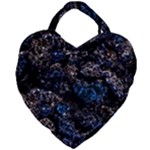 Rocky Lake Reflection  Giant Heart Shaped Tote