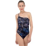 Rocky Lake Reflection  Classic One Shoulder Swimsuit