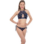 Rocky Lake Reflection  Cross Front Halter Bikini Set