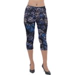 Rocky Lake Reflection  Lightweight Velour Capri Leggings 