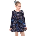 Rocky Lake Reflection  Kids  Long Sleeve Dress