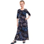 Rocky Lake Reflection  Kids  Quarter Sleeve Maxi Dress