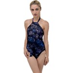 Rocky Lake Reflection  Go with the Flow One Piece Swimsuit