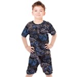 Rocky Lake Reflection  Kids  T-Shirt and Shorts Set