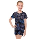 Rocky Lake Reflection  Kids  Mesh T-Shirt and Shorts Set