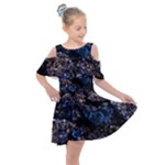 Rocky Lake Reflection  Kids  Shoulder Cutout Chiffon Dress