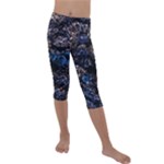 Rocky Lake Reflection  Kids  Lightweight Velour Capri Leggings 