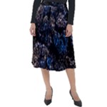 Rocky Lake Reflection  Classic Velour Midi Skirt 