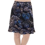 Rocky Lake Reflection  Fishtail Chiffon Skirt