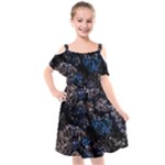 Rocky Lake Reflection  Kids  Cut Out Shoulders Chiffon Dress