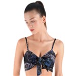 Rocky Lake Reflection  Woven Tie Front Bralet