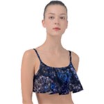 Rocky Lake Reflection  Frill Bikini Top