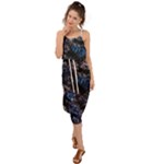 Rocky Lake Reflection  Waist Tie Cover Up Chiffon Dress