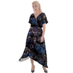 Rocky Lake Reflection  Cross Front Sharkbite Hem Maxi Dress