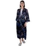 Rocky Lake Reflection  Maxi Satin Kimono