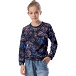 Rocky Lake Reflection  Kids  Long Sleeve T-Shirt with Frill 