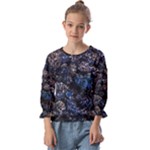 Rocky Lake Reflection  Kids  Cuff Sleeve Top