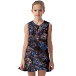 Rocky Lake Reflection  Kids  Pilgrim Collar Ruffle Hem Dress