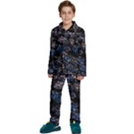 Rocky Lake Reflection  Kids  Long Sleeve Velvet Pajamas Set