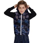 Rocky Lake Reflection  Kids  Stylish Hooded Puffer Vest