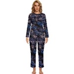 Rocky Lake Reflection  Womens  Long Sleeve Lightweight Pajamas Set