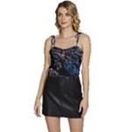 Rocky Lake Reflection  Flowy Camisole Tie Up Top