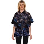 Rocky Lake Reflection  Women s Batwing Button Up Shirt