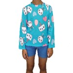 Birtay Cats Bunnies, Koteto Kids  Long Sleeve Swimwear