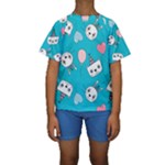 Birtay Cats Bunnies, Koteto Kids  Short Sleeve Swimwear