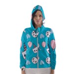 Birtay Cats Bunnies, Koteto Women s Hooded Windbreaker