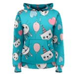 Birtay Cats Bunnies, Koteto Women s Pullover Hoodie