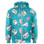 Birtay Cats Bunnies, Koteto Men s Zipper Hoodie