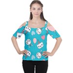 Birtay Cats Bunnies, Koteto Cutout Shoulder T-Shirt