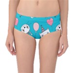 Birtay Cats Bunnies, Koteto Mid-Waist Bikini Bottoms