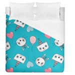 Birtay Cats Bunnies, Koteto Duvet Cover (Queen Size)