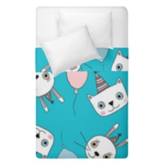 Birtay Cats Bunnies, Koteto Duvet Cover Double Side (Single Size) from ArtsNow.com