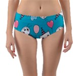 Birtay Cats Bunnies, Koteto Reversible Mid-Waist Bikini Bottoms