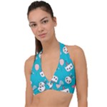 Birtay Cats Bunnies, Koteto Halter Plunge Bikini Top