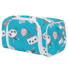 Birtay Cats Bunnies, Koteto Toiletries Pouch from ArtsNow.com