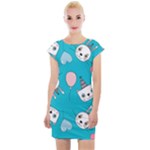 Birtay Cats Bunnies, Koteto Cap Sleeve Bodycon Dress