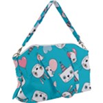 Birtay Cats Bunnies, Koteto Canvas Crossbody Bag