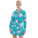 Birtay Cats Bunnies, Koteto Women s Long Sleeve Casual Dress